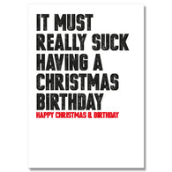 Joint Christmas Birthday Card